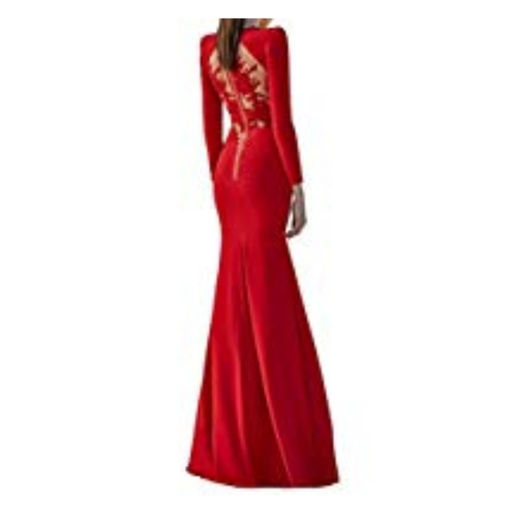 Lace back gown